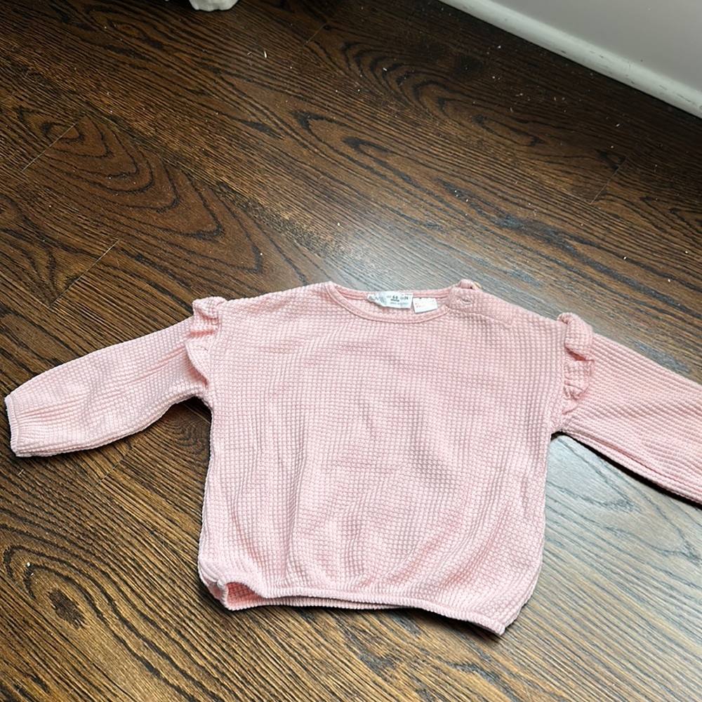 Zara baby girl 6-9 months thermal top